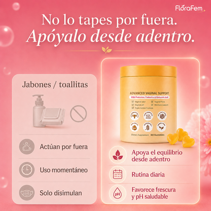 Gomitas para ayudar con el mal olor vaginal desde adentro